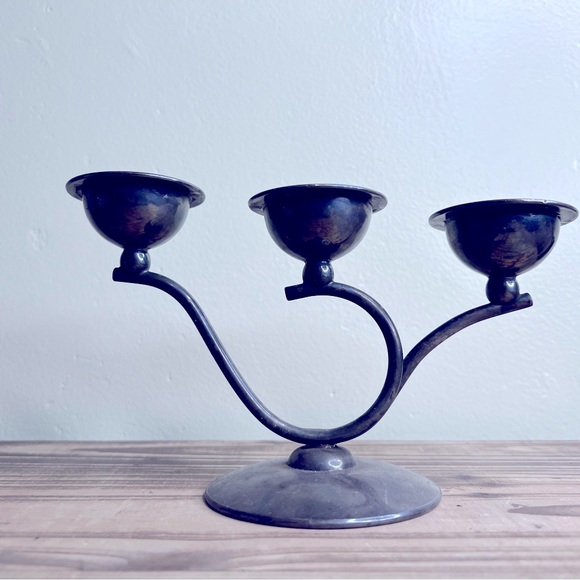 Mid Century BM Co. Silver Candelabras Candlestick 3 - Picture 1 of 4